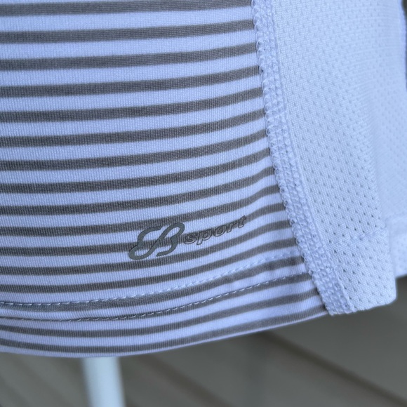 •Eddie Bauer• Short Sleeved Striped Workout Top - Size Small - Picture 4 of 7